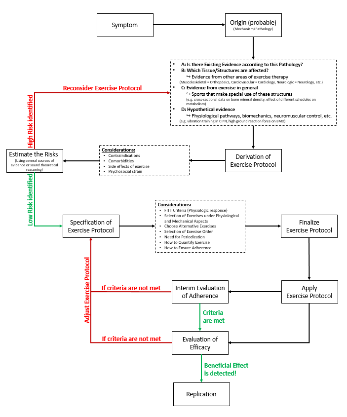 Abbildung 2. Entscheidungsbaum – Evidenzbasierte Bewegungsprogramme